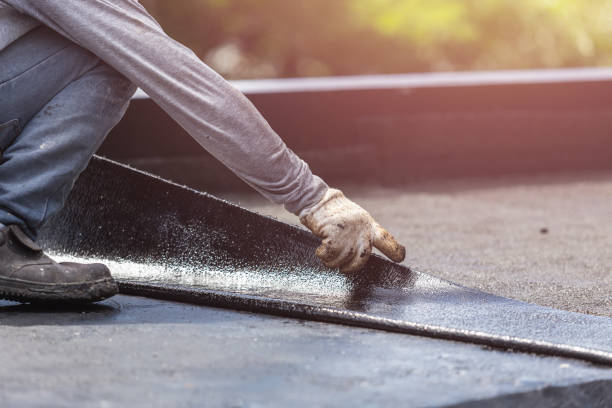 Professional Exterior Waterproofing technician working in Helena, OH
